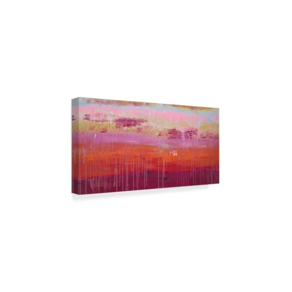 Hilary Winfield 'Lithosphere Red Pink' Canvas Art,10x19